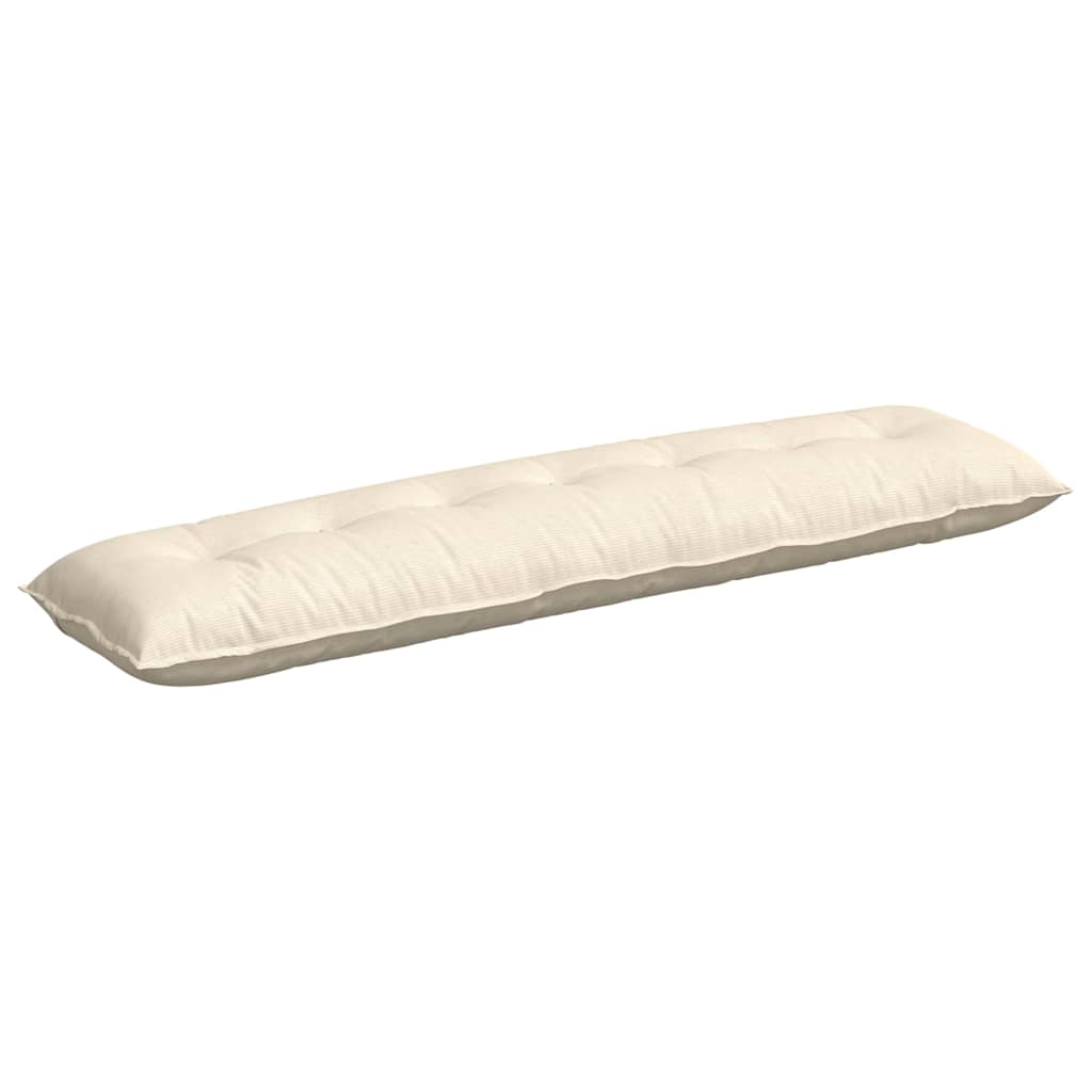 Vidaxx coussin de dossier crème 200 x 50 cm tissu corde