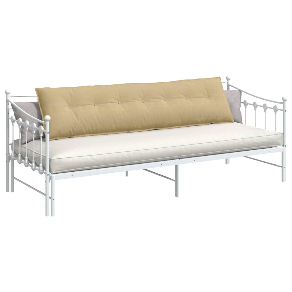 Vidaxx coussin de dossier gris vert 200 x 50 cm tissu corde