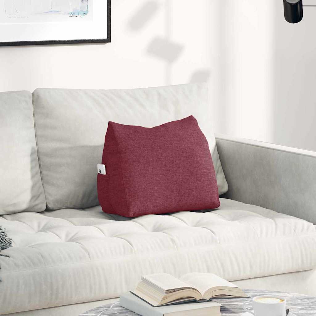 Vidaxx coussin de dossier rouge vin 45 x 20 x 35 cm tissu