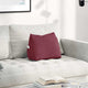 Vidaxx coussin de dossier rouge vin 45 x 20 x 35 cm tissu
