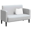 VidaXL coussin de dossier blanc 45 x 20 x 35 cm tissu