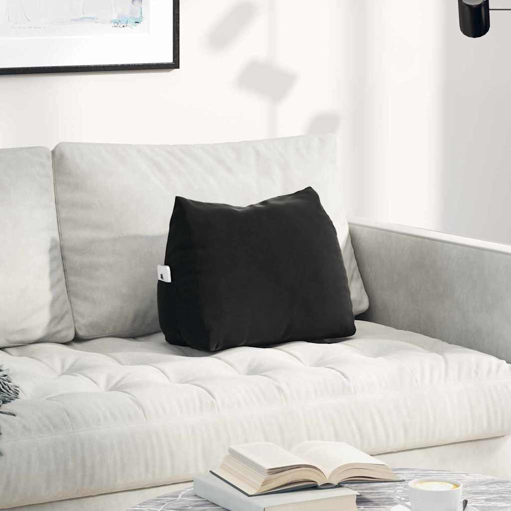 Vidaxx coussin de dossier noir 45 x 20 x 35 cm tissu corde
