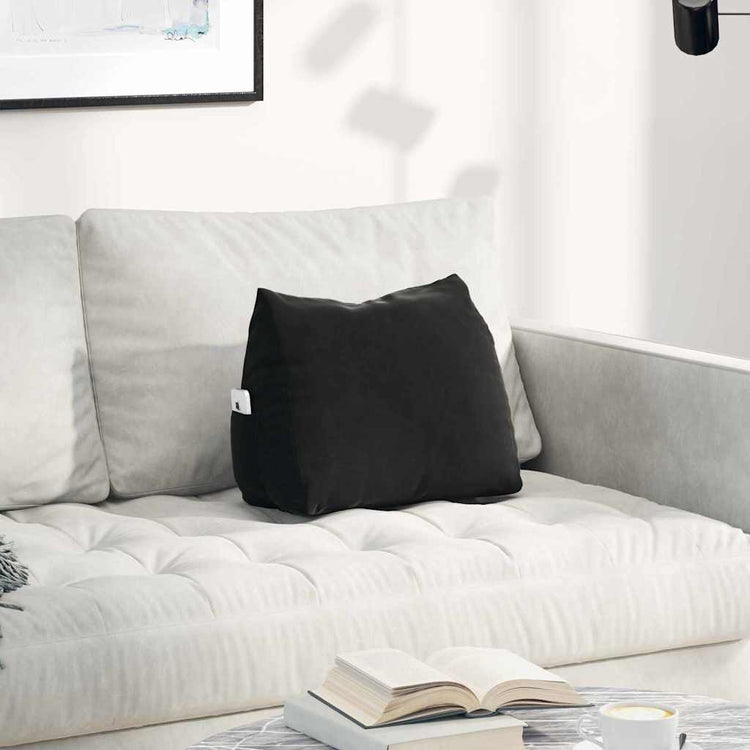 Vidaxx coussin de dossier noir 45 x 20 x 35 cm tissu corde