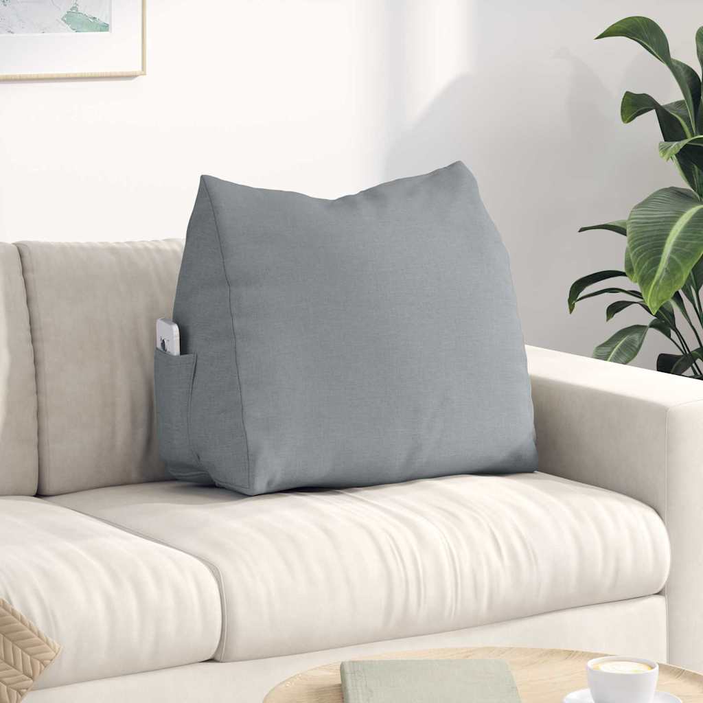 Vidaxx coussin de dossier gris clair 60 x 20 x 50 cm tissu