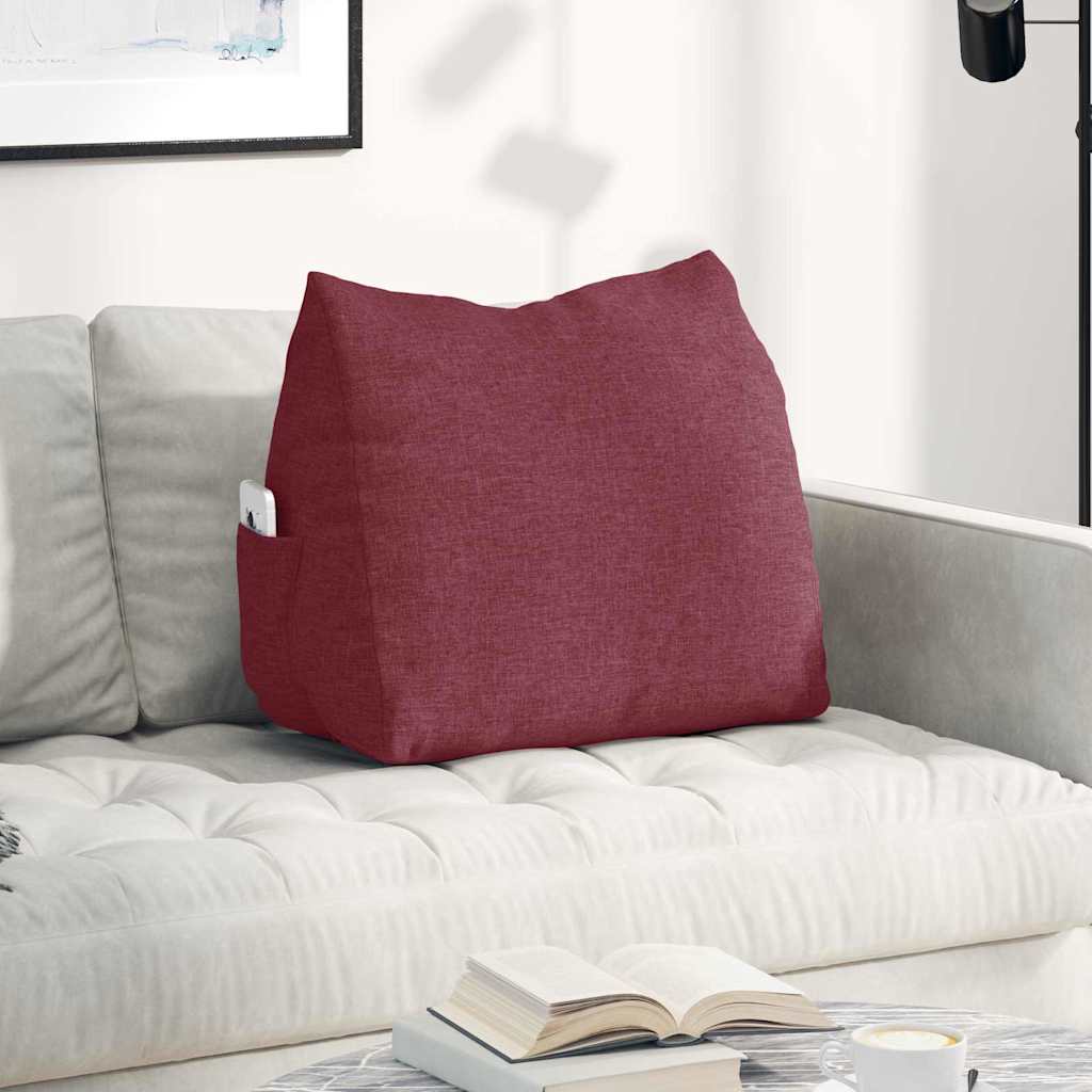 Vidaxx coussin de dossier rouge vin 60 x 20 x 50 cm tissu