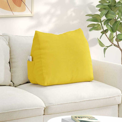 Vidaxx coussin de dossier jaune clair 60 x 20 x 50 cm tissu