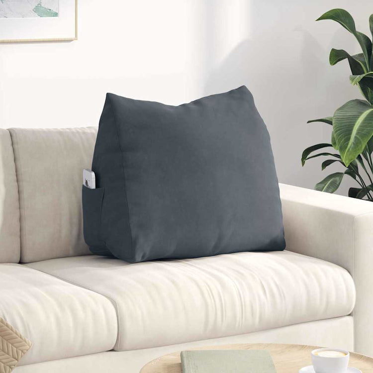 Vidaxx coussin de dossier gris foncé 60 x 20 x 50 cm tissu corde