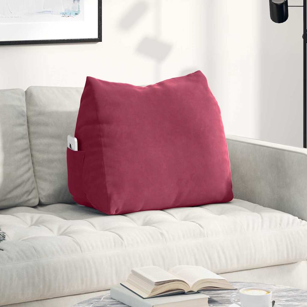 Vidaxx coussin de dossier rouge vin 60 x 20 x 50 cm tissu corde