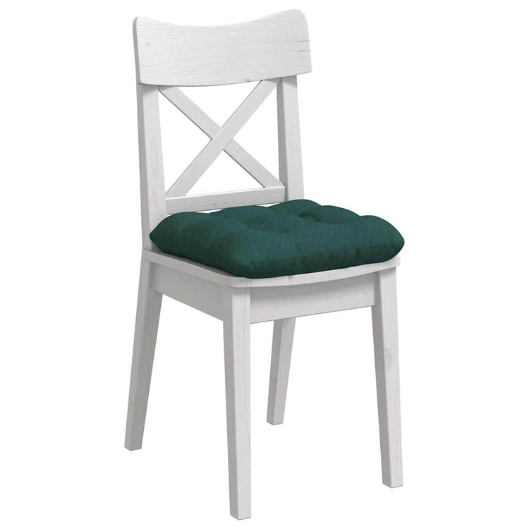 VidaXL coussins de siège 4 pcs tissu vert foncé 40 x 40 x 12 cm
