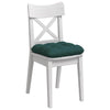 VidaXL coussins de siège 4 pcs tissu vert foncé 45 x 45 x 12 cm