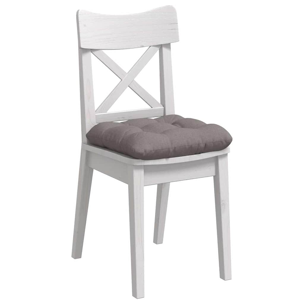 Vidaxx coussins d'assise 4 pcs taupe 45 x 45 x 12 cm tissu