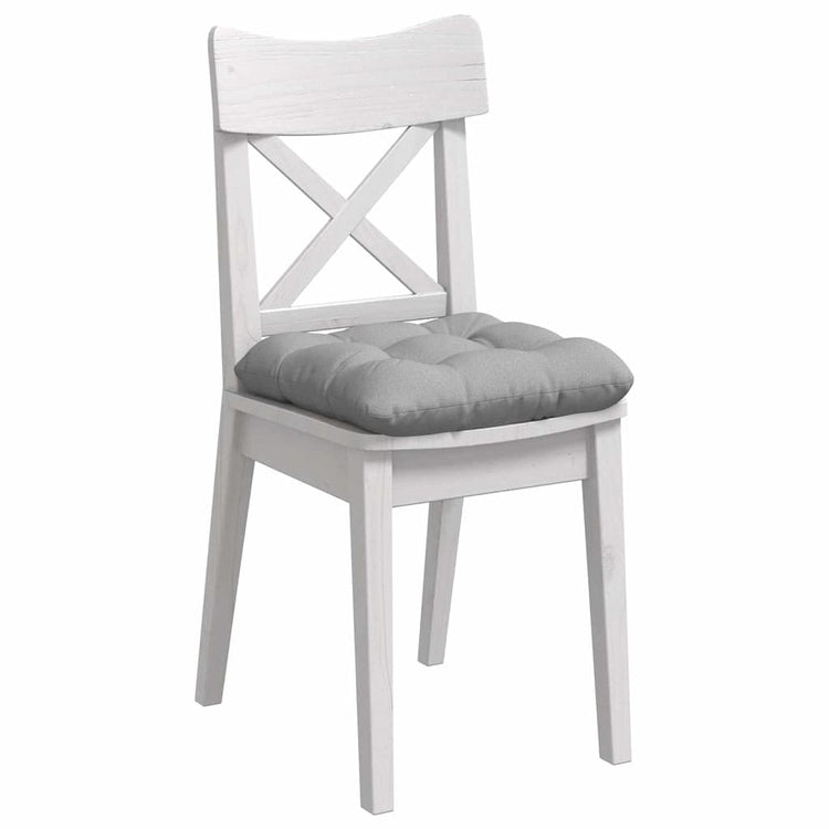 VidaXL coussins de siège 4 pcs gris nuage 45 x 45 x 12 cm tissu