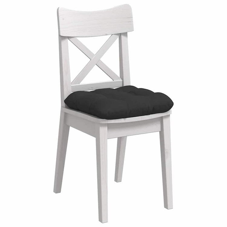 Vidaxx coussins d'assise 4 pcs noir 45 x 45 cm tissu microfibre