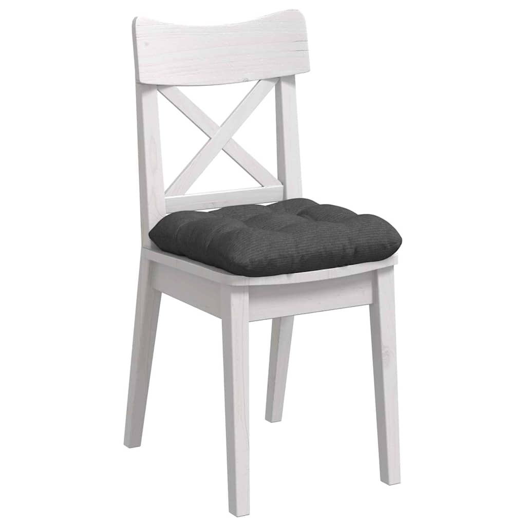 Vidaxx coussins d'assise 4 pcs gris foncé 45 x 45 cm tissu coton