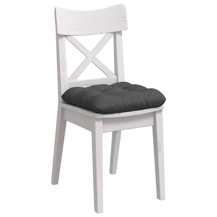 Vidaxx coussins d'assise 4 pcs gris foncé 45 x 45 cm tissu coton