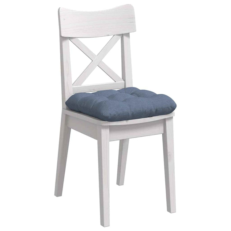 VidaXL coussins de siège 4 pcs bleu 45 x 45 cm tissu en coton