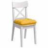 VidaXL coussins de siège 4 pcs jaune clair 45 x 45 cm tissu en coton