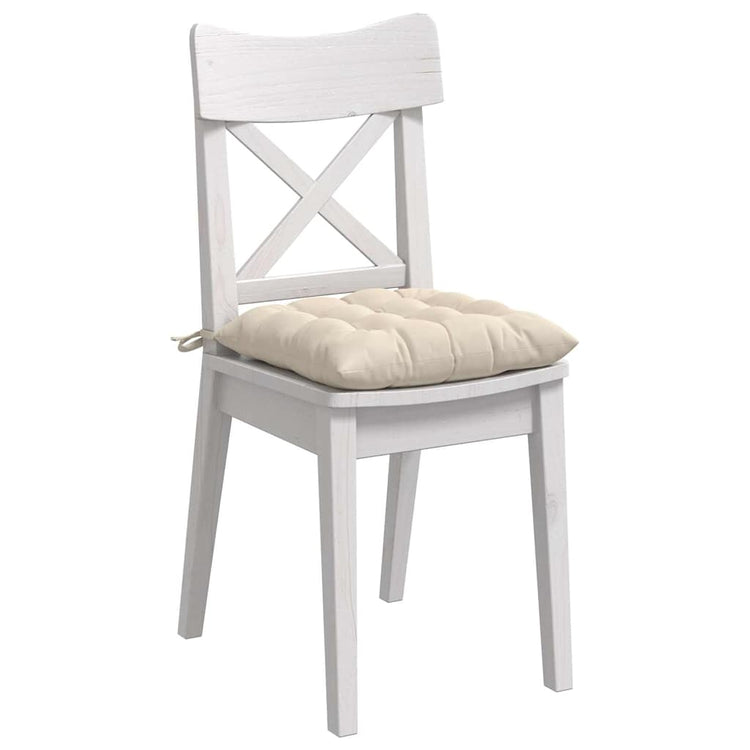 Vidaxx coussins de siège 4 pcs beige 40 x 40 x 6 cm microfibre