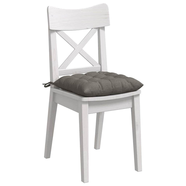 VidaXL coussins de siège 4 pcs gris clair 40 x 40 x 6 cm tissu en coton