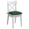 VidaXL coussins de siège 4 pcs vert foncé 40 x 40 x 6 cm tissu en coton