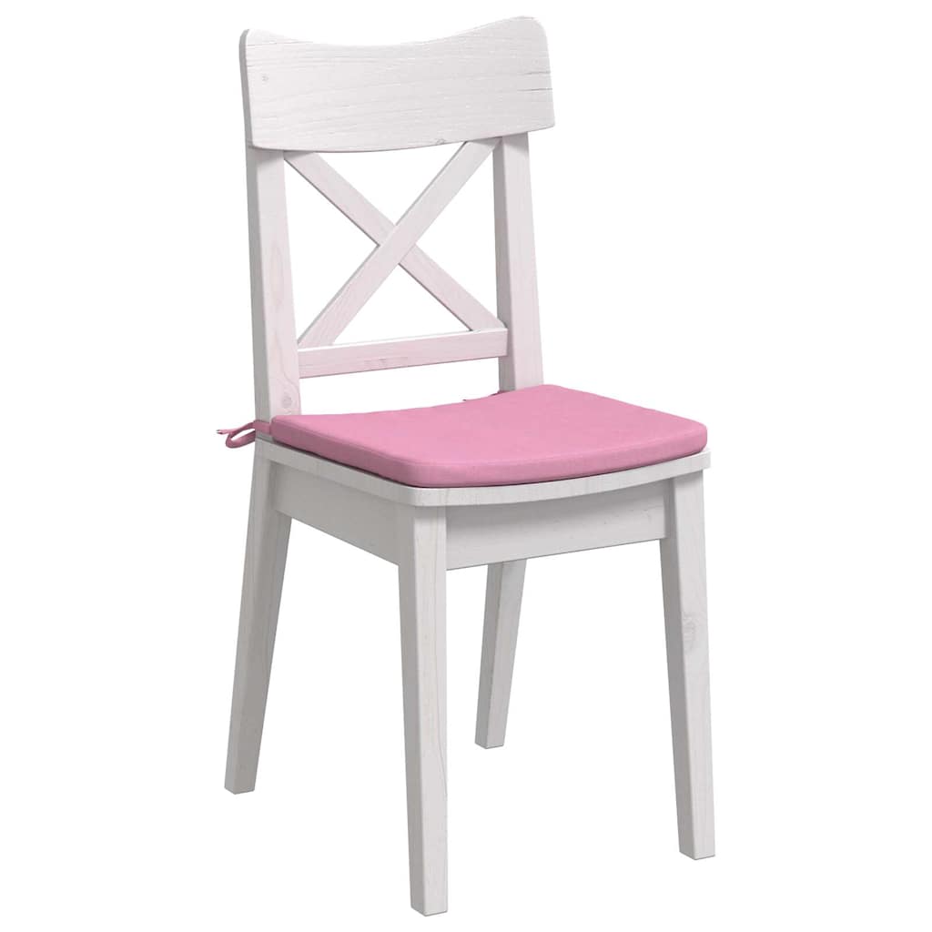 VidaXL coussins de siège 4 pièces rose 40 x 40 x 3 cm tissu