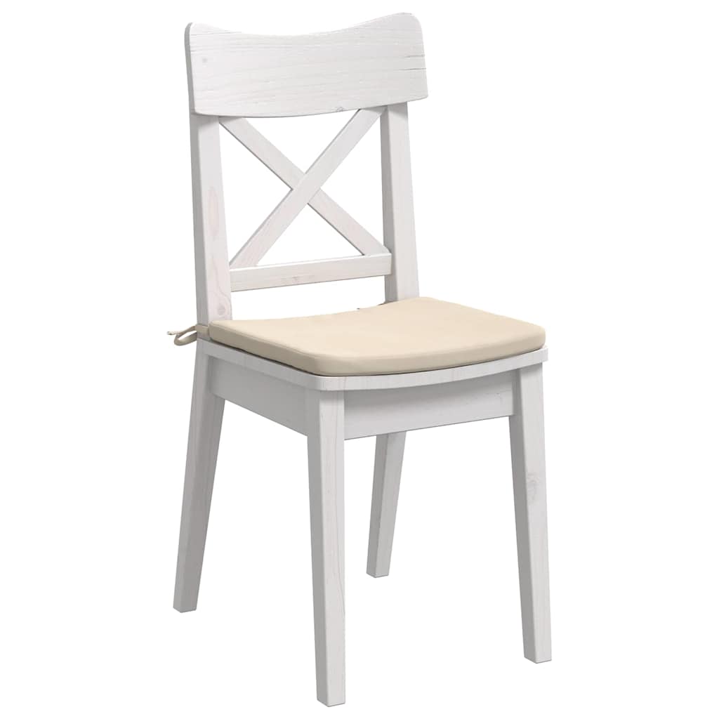 Vidaxx coussins d'assise 4 pcs beige 40 x 40 x 3 cm tissu microfibre