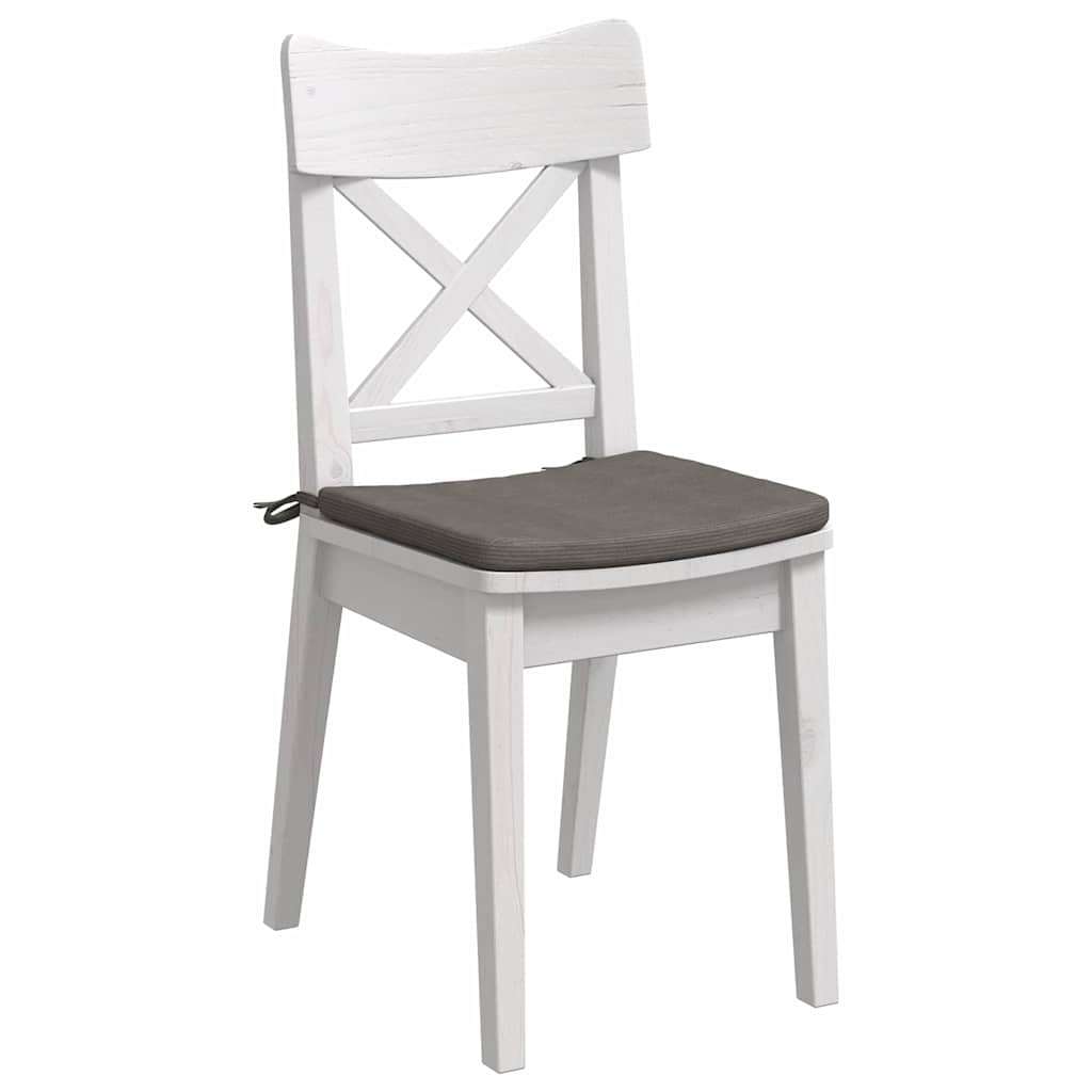 Vidaxx coussins d'assise 4 pcs gris clair 40 x 40 x 3 cm tissu coton