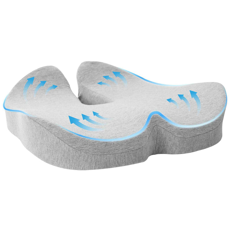 Vidaxxl oreiller avec coussin gris clair 50 x 43 x 10 cm coton