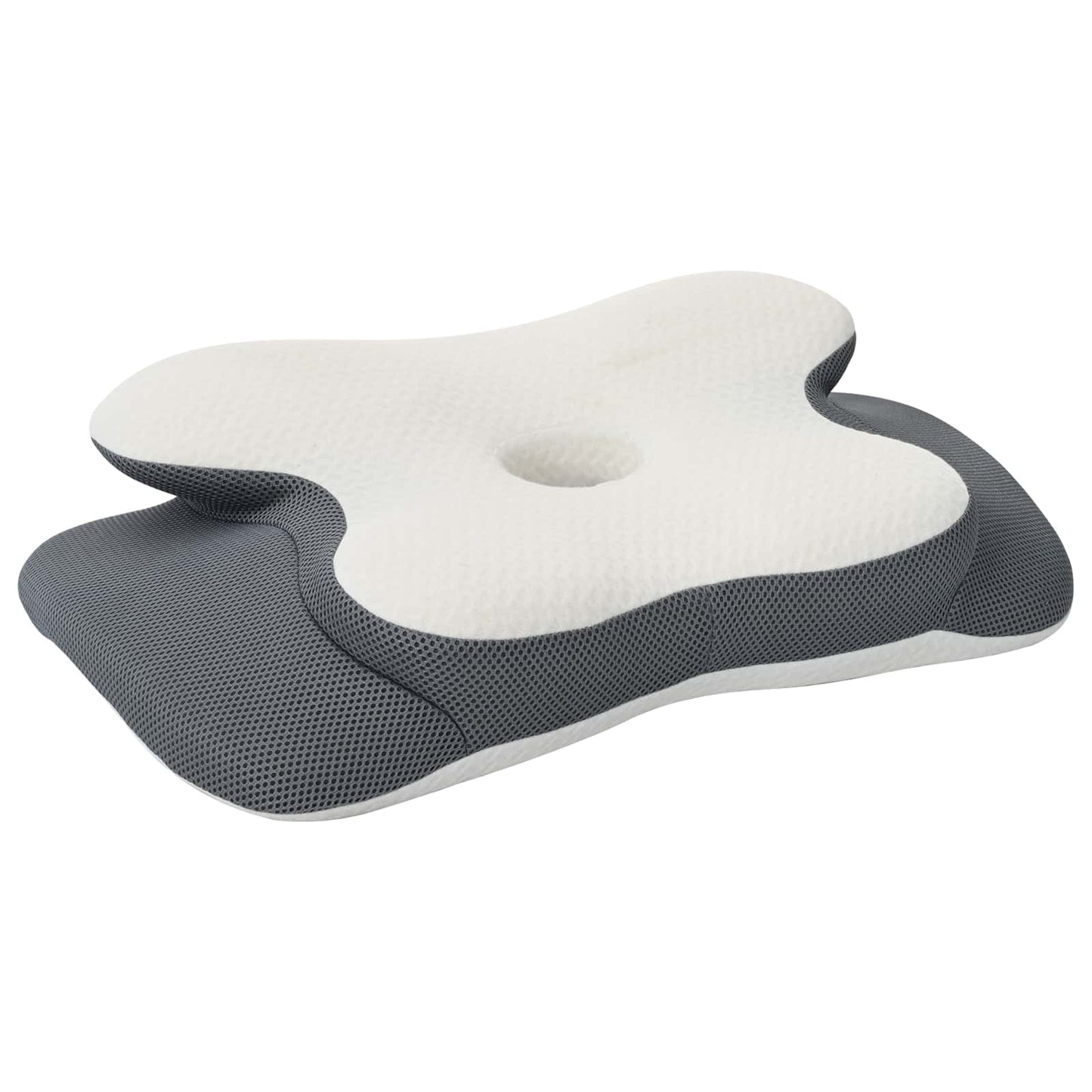 Vidaxx oreiller cervical avec coussin blanc 58 x 37,5 x 12 cm polyester