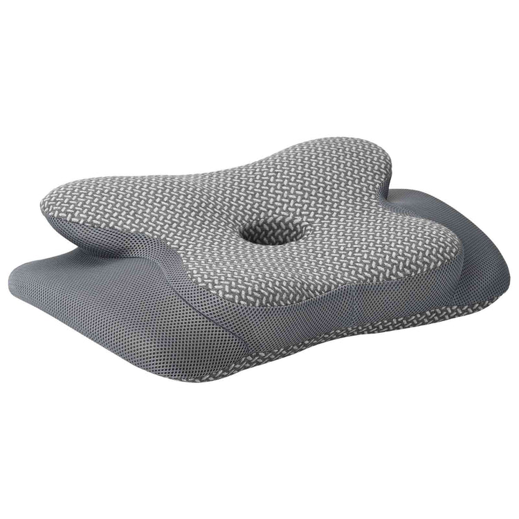 Vidaxx oreiller cervical avec coussin gris 58 x 38 x 12 cm polyester