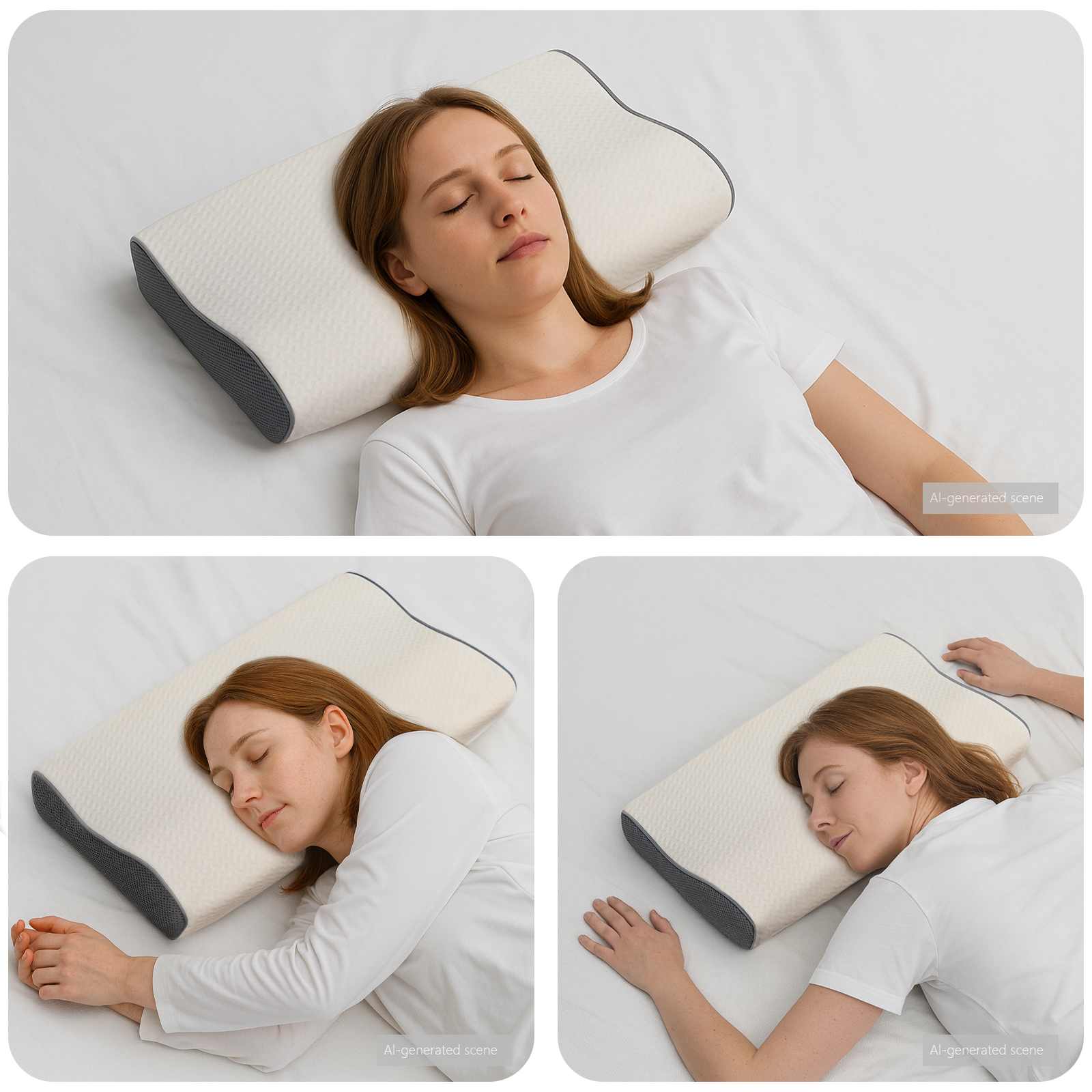 Vidaxxl oreiller avec coussin blanc 60 x 34 x 11 cm polyester