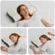 Vidaxxl oreiller avec coussin blanc 60 x 34 x 11 cm polyester