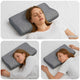 VidaXL oreiller avec coussin gris 60 x 34 x 11 cm polyester