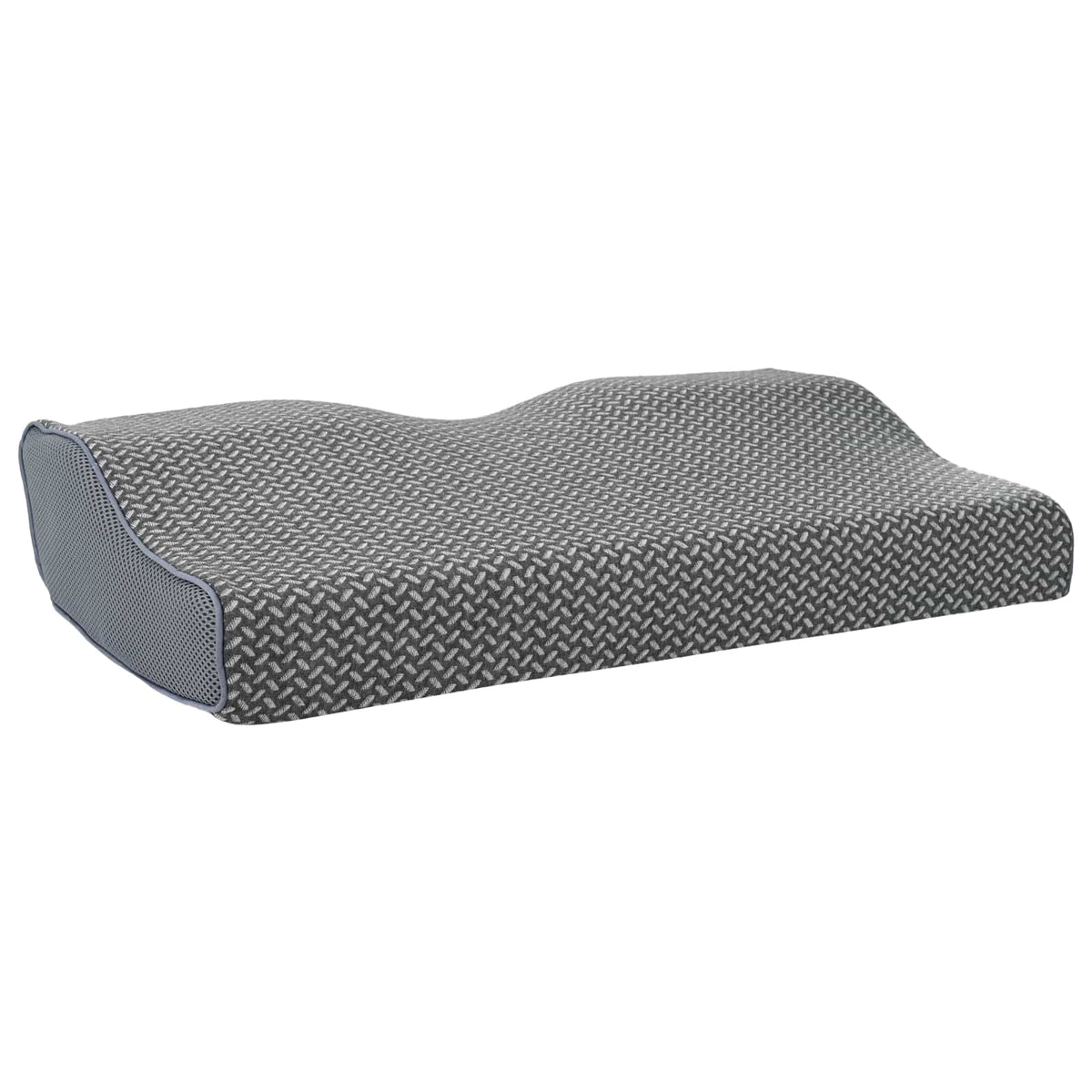 VidaXL oreiller avec coussin gris 60 x 34 x 11 cm polyester