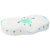 VidaXL oreiller cervical avec coussin blanc 53 x 35 x 11 cm polyester