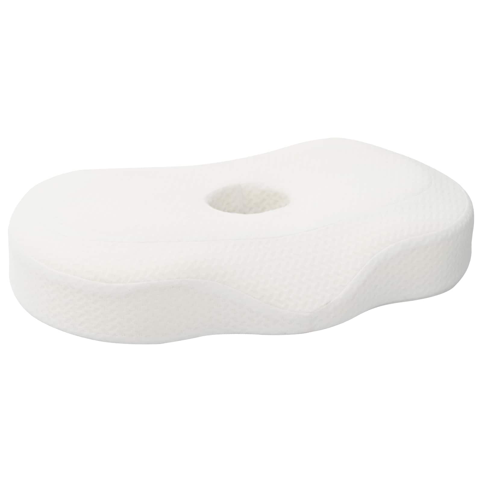 VidaXL oreiller cervical avec coussin blanc 53 x 35 x 11 cm polyester