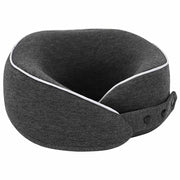 VidaXL oreiller de voyage pour le cou gris foncé 28 x 28 x 14 cm coton - afbeelding 3