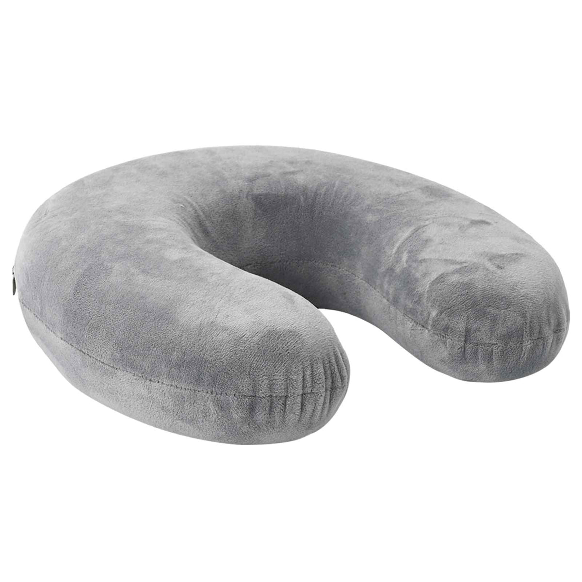 Vidaxx oreiller de voyage pour le cou gris 27 x 27 x 8,5 cm velours