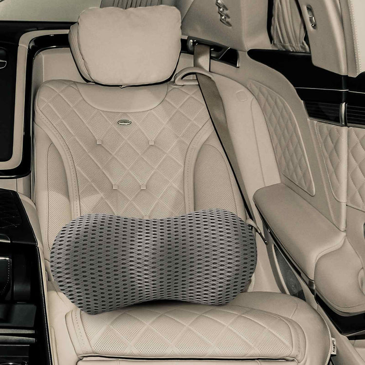 Vidaxx coussin de dossier avec coussin gris 47,5 x 23 x 12 cm maille 4D
