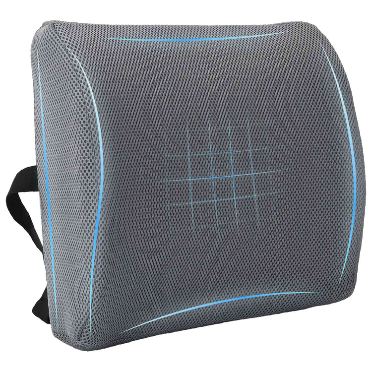 Vidaxx coussin de dossier avec coussin gris 36 x 30 x 12 cm avec tissu en maille