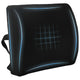Vidaxx coussin de dossier avec coussin noir 35,5 x 30 x 12 cm avec tissu en maille