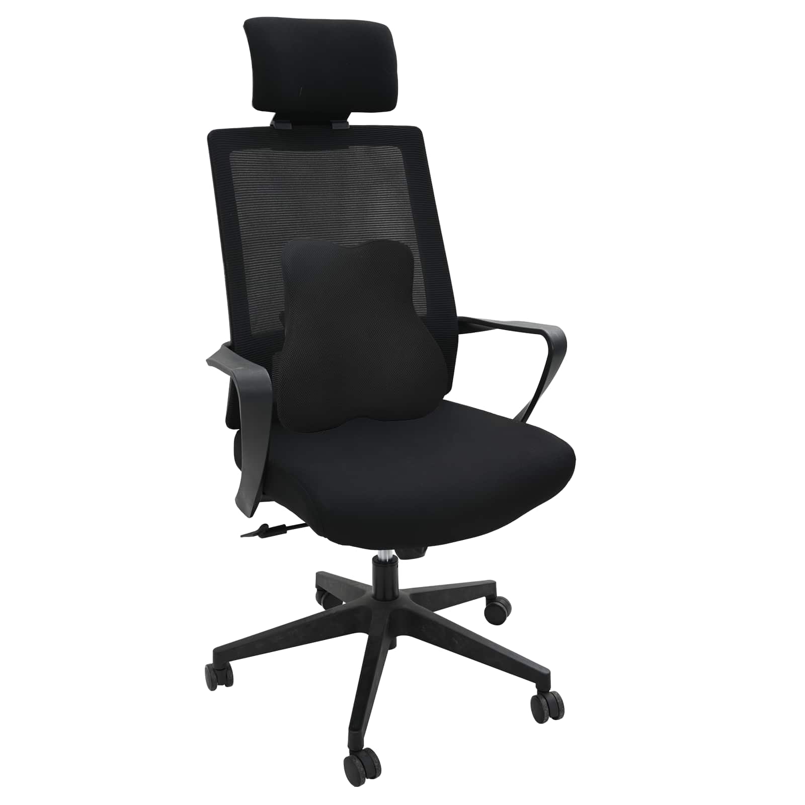 VidaXL oreiller avec coussin noir 40 x 40 x 11 cm avec tissu en maille