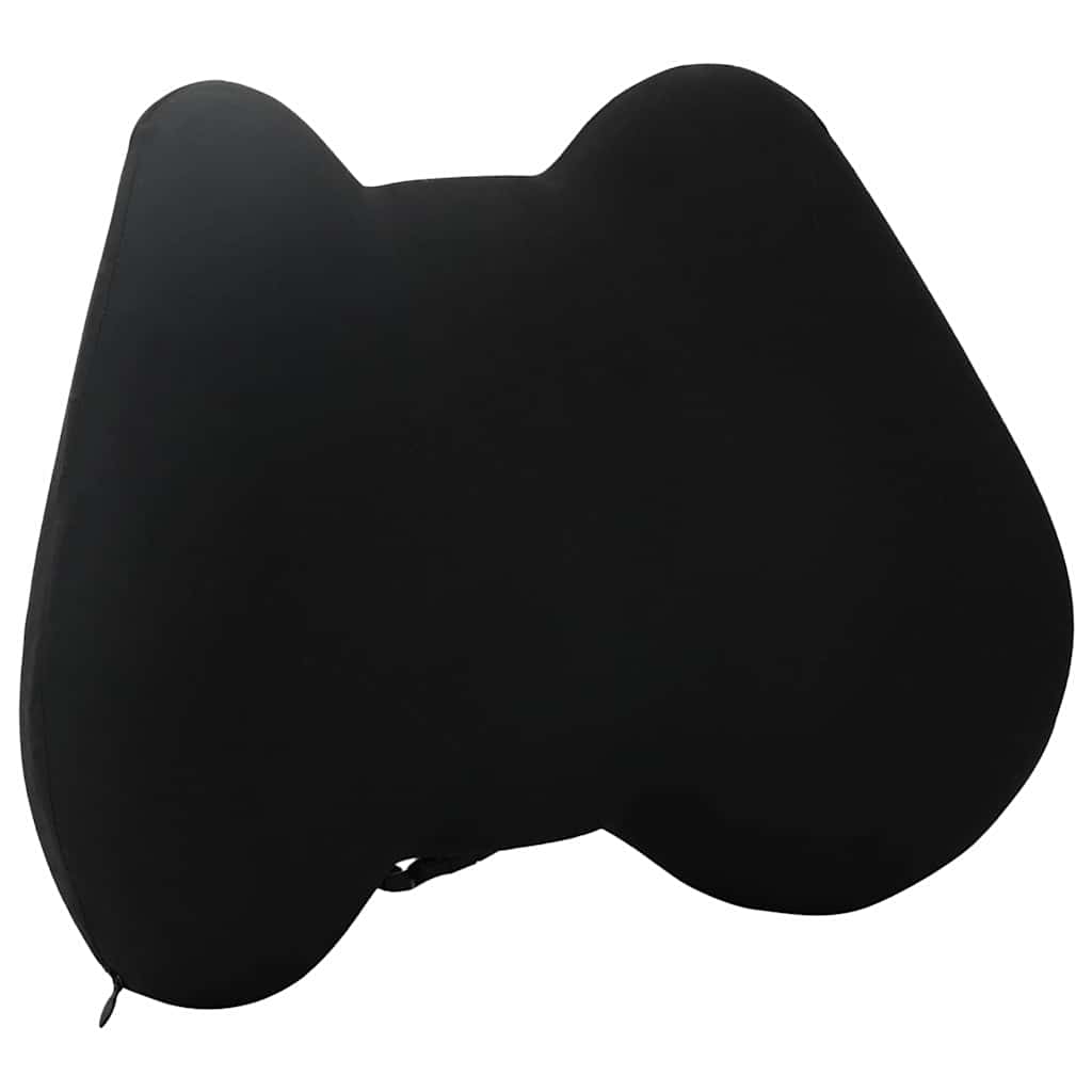 Vidaxx coussin de dossier avec coussin noir 40 x 32 x 13 cm polyester