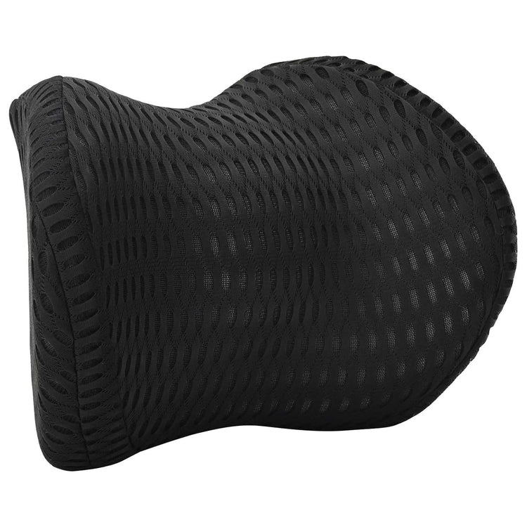 VidaXL oreiller cervical avec oreiller noir 30,5 x 21,5 x 13 cm maille 4D