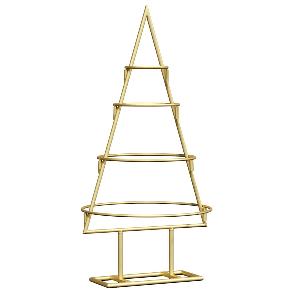 VidaXL sapin de Noël en métal avec or standard 60 cm en acier thermolaqué