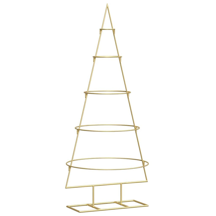 Vidaxx sapin de Noël en métal doré 124,5 cm en acier thermolaqué