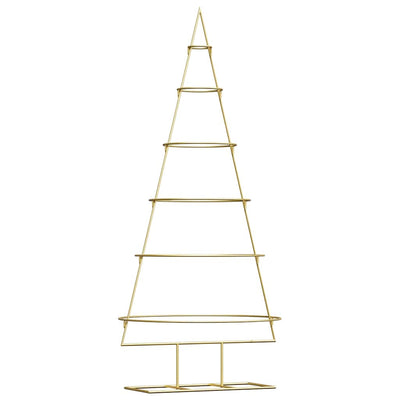 VidaXL sapin de Noël en métal avec or standard 148 cm en acier thermolaqué