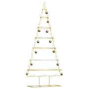 Vidaxxl sapin de Noël en métal avec standard doré 180 cm en acier thermolaqué - afbeelding 3