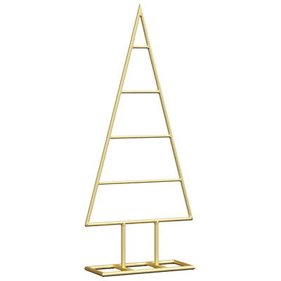 VidaXL sapin de Noël en métal avec or standard 60 cm en acier thermolaqué