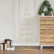 VidaXL sapin de Noël en métal avec or standard 125 cm en acier thermolaqué